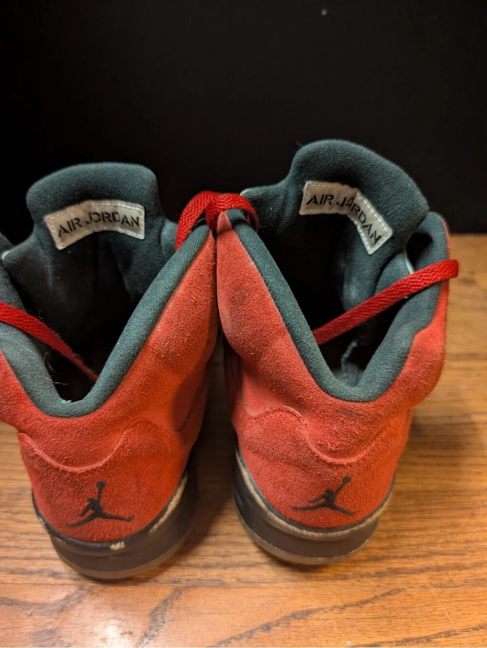 Air Jordan 5 Retro Raging Bull Varsity Red Suede Mid Top DD0587-600 Sz 9